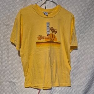Corona Men's Large Short Sleeve Sunburst Yellow Tee